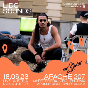APACHE 207 kommt zum LIDO SOUNDS 2023 und rundet das Programm am Sonntag, 18.06.2023, ab!
