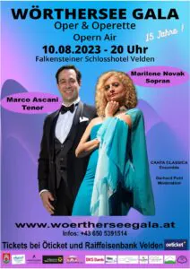 Wörthersee Gala 2023: Oper & Operette unter freiem Himmel